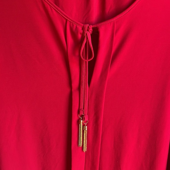 NWT LYNN RYAN CHERRY RED LONG SLEEVE BLOUSE SZ 3X - Picture 5 of 7